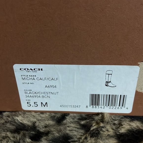 Beautiful Coach leather boots in size 5.5 - Picture 6 of 7